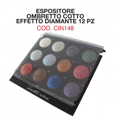 Espositore Ombretto Cotto Effetto Diamante 12 Pz